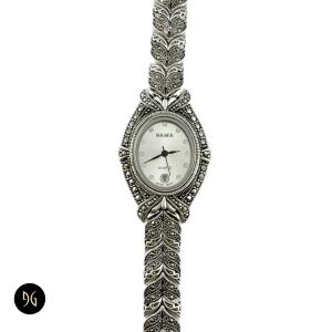 ساعت مچی نقره زنانه اصل سیاه قلم سما مدل WS W2