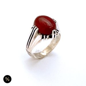 انگشتر نقره عقیق زنانه مدل RSW F60